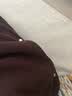 百图betu女装冬季新款休闲裤高腰加绒保暖阔腿裤裤子女2411T76 咖啡色 M 实拍图