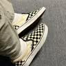 VANS范斯官方 经典款Slip-On经典一脚蹬男女鞋帆布鞋VN000EYEBWW 黑白棋盘格 44 实拍图