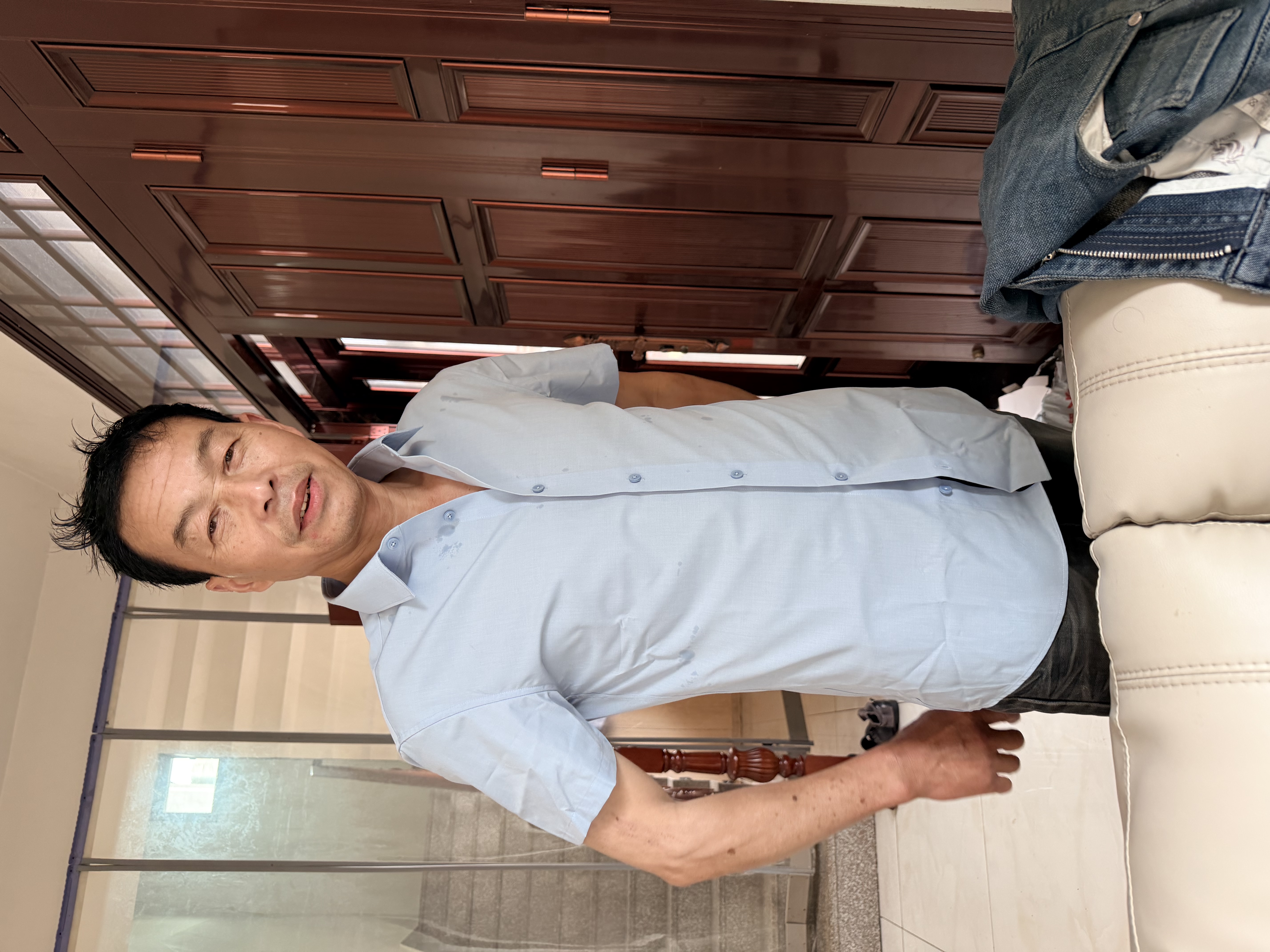 京东京造短袖正装衬衫男春秋商务通勤挺括有型衬衣男2026新款蓝39 实拍图
