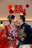 博洋家纺结婚四件套纯棉新婚红色传统刺绣龙凤婚庆套件龙腾凤跃1.8米 实拍图