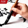 周虎臣毛笔兼毫金龙初学者练习书法学生颜体楷书行书文房四宝字帖临摹成人入门 加健中白云 实拍图