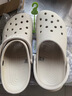 卡骆驰（CROCS）檀健次同款经典洞洞鞋轻便百搭女沙滩鞋包头拖鞋男鞋|10001 骨白色-2Y2(含智必星) 39 (240mm) 实拍图