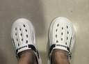 森马洞洞鞋男夏季外穿踩屎感包头拖鞋青少年户外运动两用轻便沙滩凉鞋 白黑（旗舰款） 40-41 实拍图
