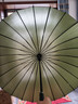 美度（MAYDU）双人晴雨伞大号加固加厚结实防风长把柄雨伞 M5003墨绿色 实拍图