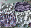 贝瑞加（Babyprints）宝宝内裤4条装女童平角短裤小女孩纯棉面包裤柔软打底裤 紫兔110 实拍图