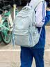 361°书包初中生女高中生2026新款大容量背包小学生减负双肩包男 海盐蓝 实拍图
