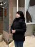 波司登（BOSIDENG）反季羽绒服【小蛮腰】90绒商场同款女90绒可脱卸帽显瘦保暖外套 黑色|8056 XS 155/80A 体重约100斤以内 实拍图