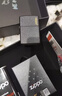 ZIPPO打火机官方旗舰店正品生日礼物黑裂漆236商标可定制刻字告白礼物 黑裂漆-经典商标通用套装 实拍图