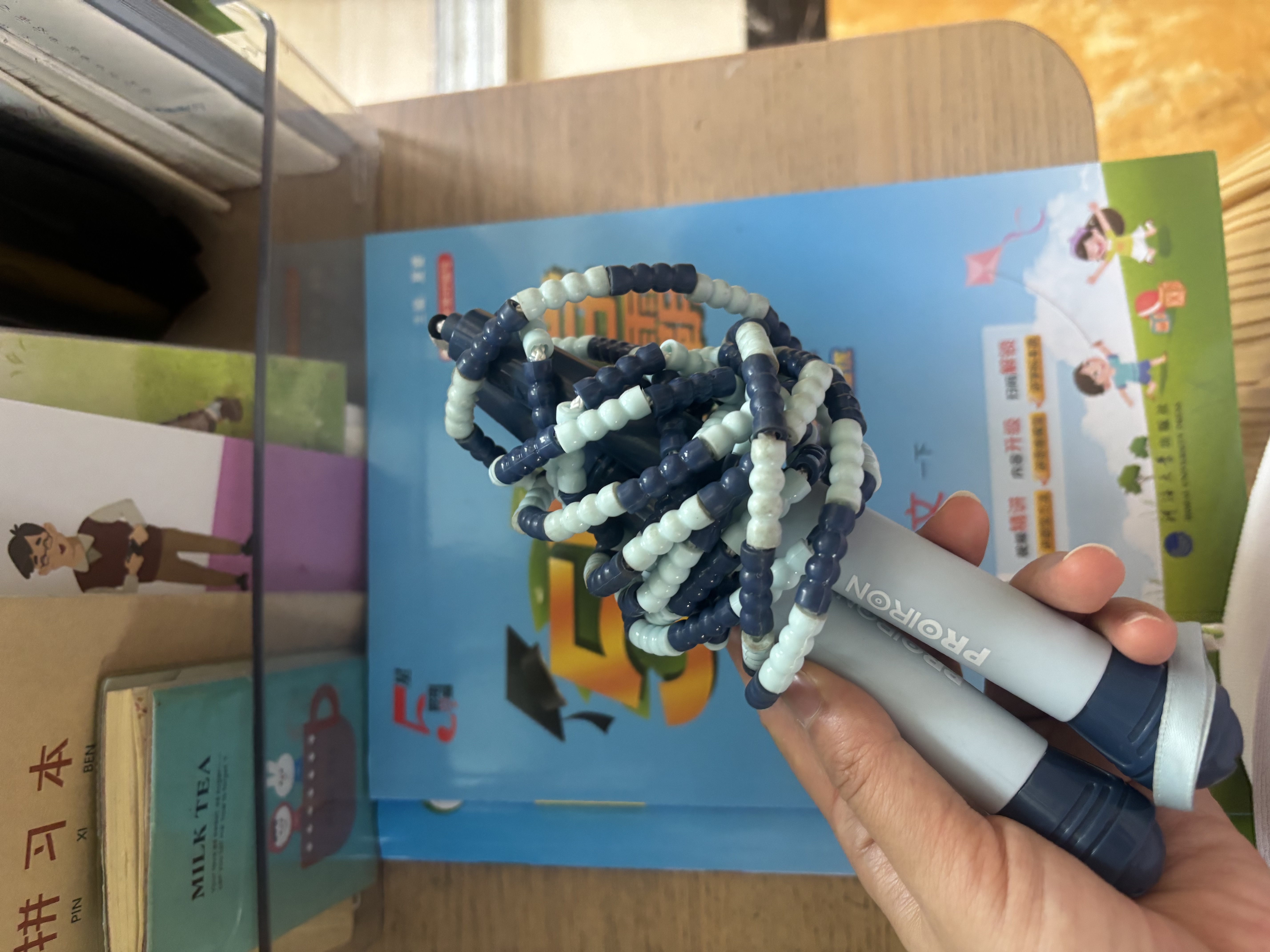 PROIRON普力艾 竹节跳绳儿童小学生幼儿园3-12岁一年级初学考试训练 实拍图