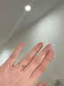 中国黄金（CHINA GOLD）足金戒指女碎碎冰戒指黄金固口素圈指环七夕情人节礼物送女友老婆 碎碎冰戒指 圈号14 0.9g 实拍图