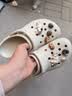 卡骆驰（CROCS）白鹿同款云朵洞洞鞋|206750 骨白色-2Y2 35(220mm) 实拍图
