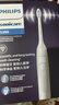 飞利浦（PHILIPS）毕雯珺推荐声波电动牙刷钻石3系 5倍洁齿5种模式 刷头*2 520情人节礼物送男生女友HX5181/01白 实拍图