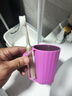 家用漱口杯双层加厚刷牙杯子洗漱杯情侣牙刷杯宿舍学生牙缸防摔款 【双层设计+加厚材质】 杯口润滑：蓝+粉【手柄杯】 实拍图