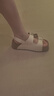 百丽（Belle）张凌赫张月推荐生巧吐司2代勃肯鞋女夏季新款厚底拖鞋D5Z1DBT6 米白色-凉鞋 35 (225mm) 实拍图