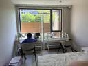 竹音全实木书桌学生学习桌北欧简约书房电脑桌家用书桌书架组合写字桌 白色【真实木不贴皮】可调高度 1.2米实木单桌 实拍图