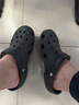CROCS卡骆驰洞洞鞋贝雅洞洞鞋轻便运动鞋耐磨一脚蹬拖鞋休闲鞋|10126 黑色-001 43 (270mm) 实拍图