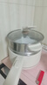 美的（Midea）电煮锅 小电锅 不锈钢0涂层电热锅 宿舍小锅多功能锅 1.6L学生寝室一体泡面小火锅XZC2017G 配蒸笼 实拍图