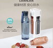 乐扣乐扣（LOCK&LOCK）夏季运动水杯简约塑料杯户外便携水壶男女学生杯子棕色550ML 实拍图