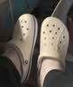 卡骆驰（CROCS）贝雅卡骆班洞洞鞋轻便耐磨一脚蹬休闲鞋女鞋时尚沙滩鞋|205089 冬日白/彩色-1LI 44 (280mm) 实拍图