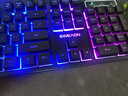 前行者GX 87/104键真机械手感游戏键盘鼠标套装有线静音薄膜键鼠台式电脑网吧笔记本办公背光USB外接外设 黑色-彩虹光键盘【加厚升级版】 实拍图