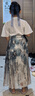 罗蒙女童马面裙汉服国风新中式儿童套装中秋演出服 天青色 套装  150 实拍图