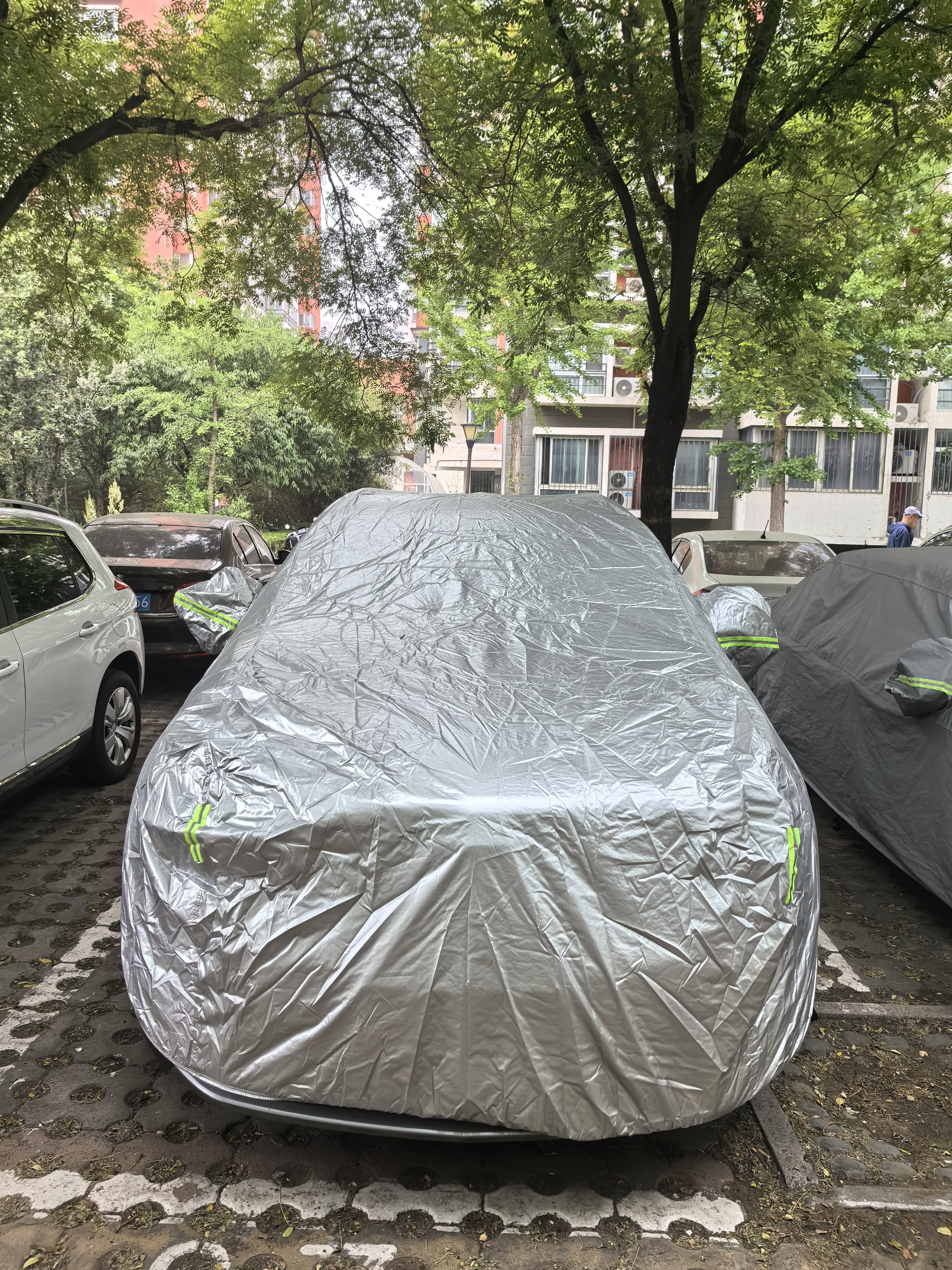 金雨保汽车车衣车罩加厚牛津布防雪防冻防晒防雨隔热保护罩全罩通用四季 月光银【升级600D高密度牛津布车衣】+送收纳袋 真正加厚牛津布【质保十年】防晒抗撕裂 实拍图