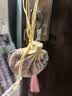 绮兰朵端午节香包中药香囊空袋艾草香袋挂件荷包小布袋古风随身佩戴安神 D1款·粉色中国结流苏(空囊) 实拍图