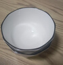 钻石黑线餐具碗盘套装家用餐具简约釉下彩套装乔迁新居餐具 4.5英寸碗2只【钻石黑线】 无规格 实拍图