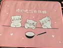 钟爱一生餐垫小学生桌垫学校用硅胶防水防油可折叠隔热垫40x30快乐喵喵粉 实拍图