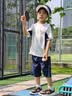 左西童装男童夏套装2026新款夏季儿童速干运动服A类短袖T恤两件套 白色 【A类面料 婴儿般呵护】 130 cm 实拍图