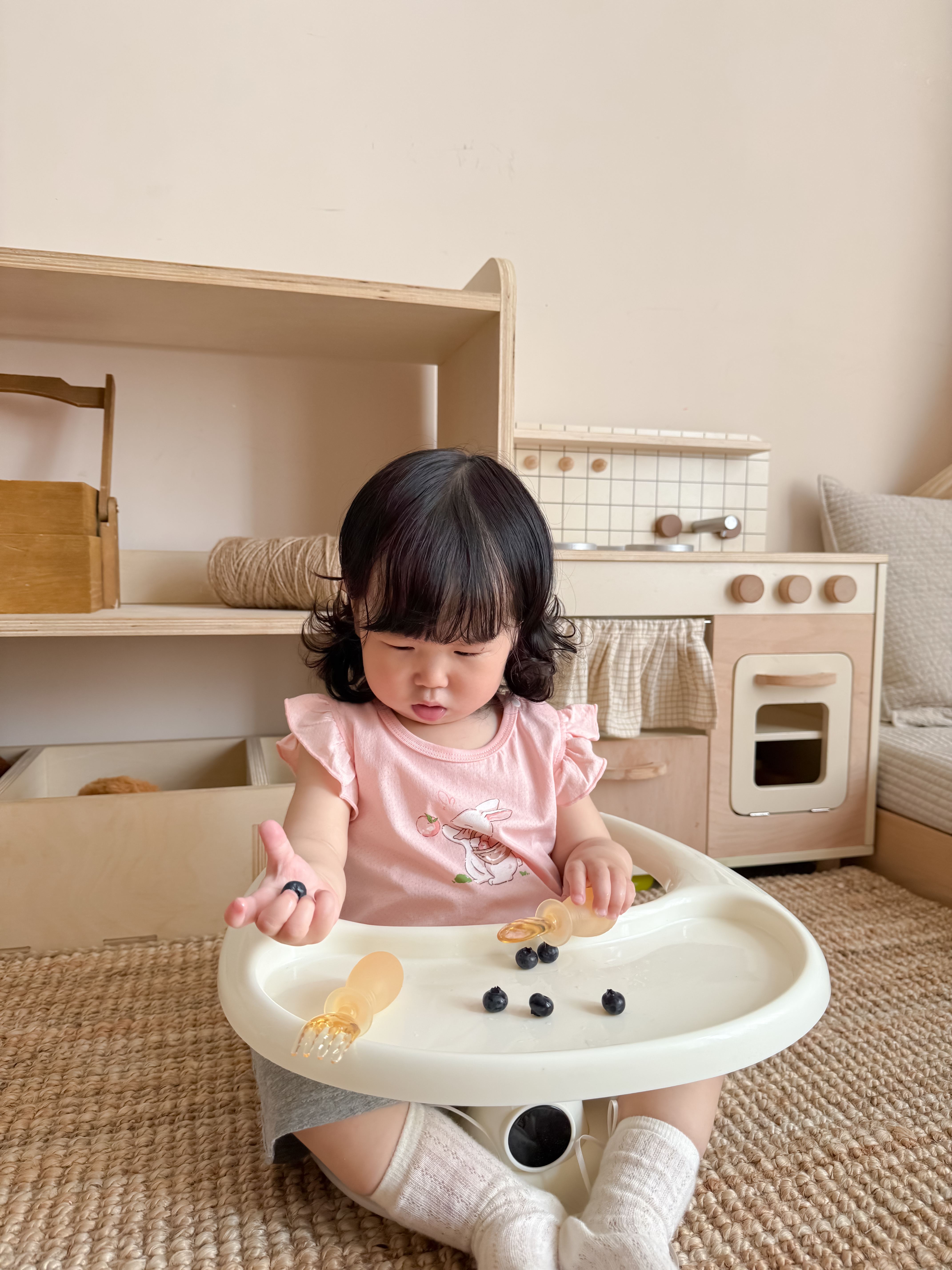 COOKSS儿童勺子宝宝元宝勺学吃饭训练勺PPSU弯头辅食勺餐具两只装 实拍图
