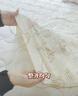安可新婴儿7A抗菌全棉绉布浴巾 新生儿吸水洗澡纱布盖毯幸运熊100cm 实拍图