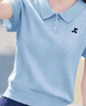 尚静短袖针织衫女夏季新款女装温柔甜美POLO领小个子减龄体恤上衣女 实拍图
