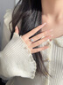 唯一（Winy）小方糖银戒指女莫桑钻戒求婚结婚订婚礼物送女朋友2026新款 实拍图