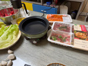 ERNTE昂特小绿锅 1L电火锅 电热锅 电煎锅 家用多功能锅 适合1~2人 家用 EHP-2501-OG 橄榄绿 实拍图
