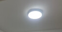 惠普精工led卧室吸顶灯三防灯超薄简约儿童书房餐厅阳台过道灯具37CM三色 实拍图