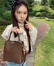 viney新款轻奢水桶包包女包牛皮斜挎包生日礼物高级感送女友老婆 【咖啡色】高档单肩包 品牌大容量休闲通勤手提包 实拍图