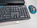 罗技（Logitech）MK275 键鼠套装 无线键鼠套装 办公键鼠套装 全尺寸 商务键鼠套装 带无线2.4G接收器 黑蓝色 实拍图
