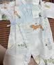 全棉时代婴儿衣服纯棉新生儿连体衣宝宝春夏薄款抗菌纱布 云中游乐园 73码 实拍图