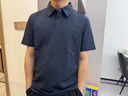 京东京造夏季运动短袖男士t恤polo衫男跑步健身户外速干衣服 雾霾蓝3.0 L 实拍图