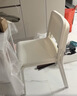 宜家（IKEA）帝奥多斯可堆叠白色餐桌椅凳子家用靠背现代简约塑料 白色 实拍图