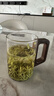 万家全胡桃木手柄喝水玻璃泡茶杯子套装家用待客轻奢高级感水壶具耐高温 仅茶杯【6只装】 6只 实拍图
