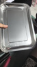 特厚不锈钢盘子长方形商用方盘托盘烧烤盘水饺盘家用深浅菜盘 32*22*2cm 三个装 实拍图