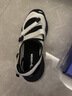 斐乐（FILA）FUSION斐乐玛丽珍凉鞋女鞋凉拖魔术贴海螺沙滩鞋 微白/黑-WB 39 实拍图