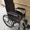 鱼跃(yuwell)轮椅车H051折叠老人轻便旅行手推车钢管免充气胎代步车 实拍图