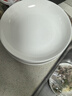 友来福陶瓷盘子菜盘家用简约白色釉下彩餐具餐盘碟子深盘套装8英寸4只 实拍图