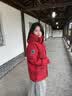 波司登（BOSIDENG）反季羽绒羽绒服女士加厚90绒鹅绒连帽商场同款时尚百搭休闲外套 【新年红】马到成功|9FS4 S 160/84A 体重约100-110斤 实拍图