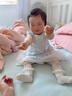 戴维贝拉（DAVE＆BELLA）儿童裙子2026夏装新款小童公主裙女童网纱连衣裙女宝宝背心裙童裙 蓝白条纹【现货】 90 cm（建议身高80-90cm） 实拍图