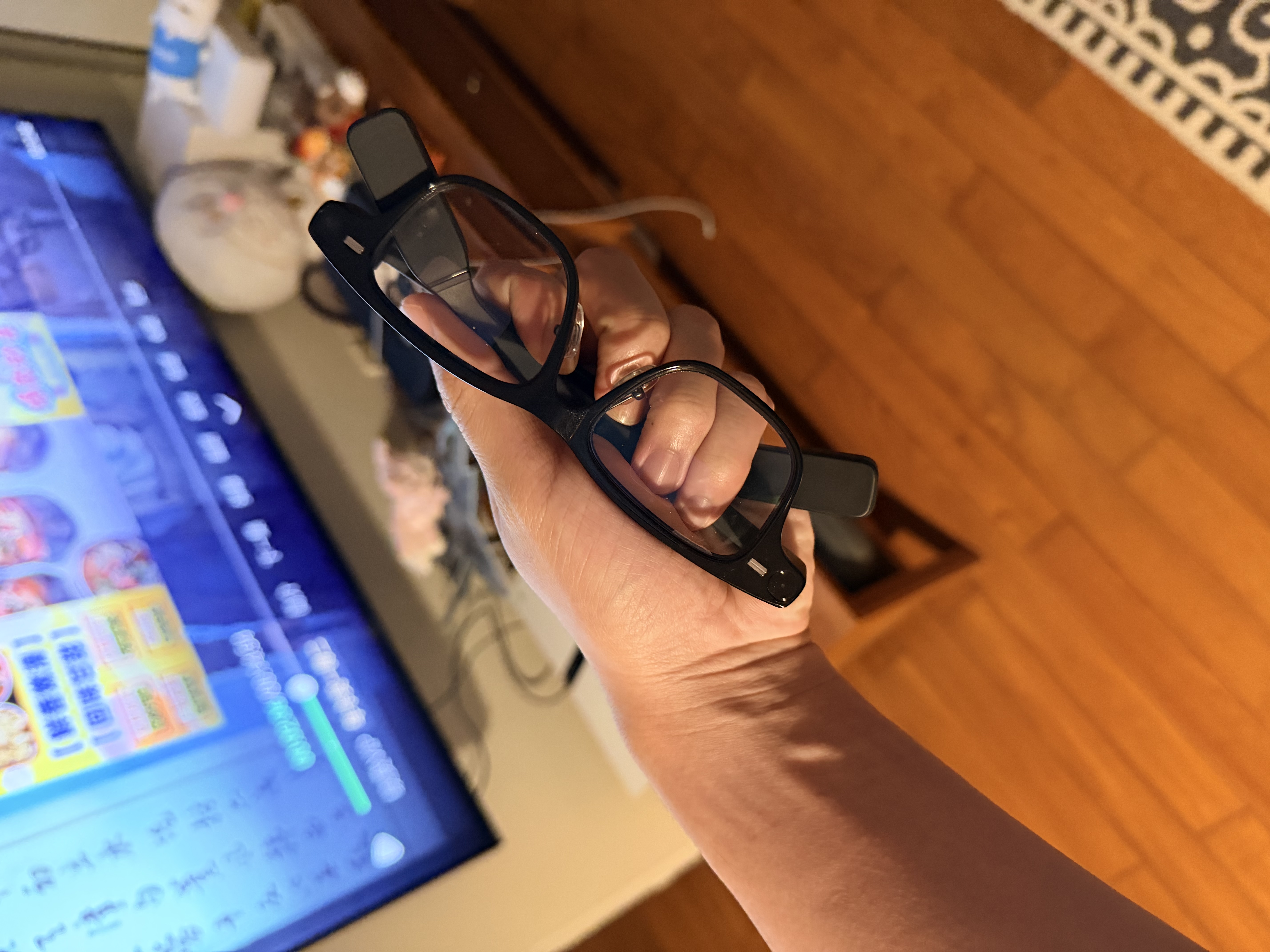 夸克AI显示眼镜S1官方AI助手3D立体双显AR智能眼镜无限续航拍照录像翻译导航提词器耳机 国家补贴 威灵顿方框 曜黑 标准套装 Conant高端镜片 1.67（支持0-600度） 实拍图