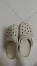 卡骆驰（CROCS）新款厚底云朵洞洞鞋送女友礼物206750 骨白色   36-37 实拍图